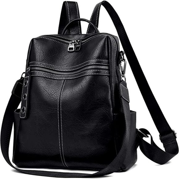 🆕 Luxury Backpack Purse for Women Cute Shoulder Durable Buckle Bag NWT - Picture 2 of 7